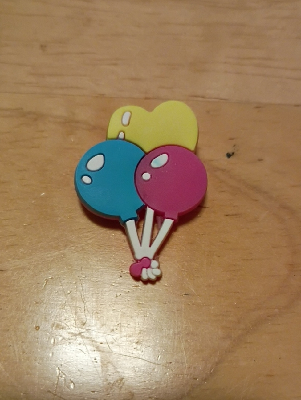 10 for $10 Jibbitz Croc Charms - Yellow Heart, Blue & Pink Balloons 6 - New